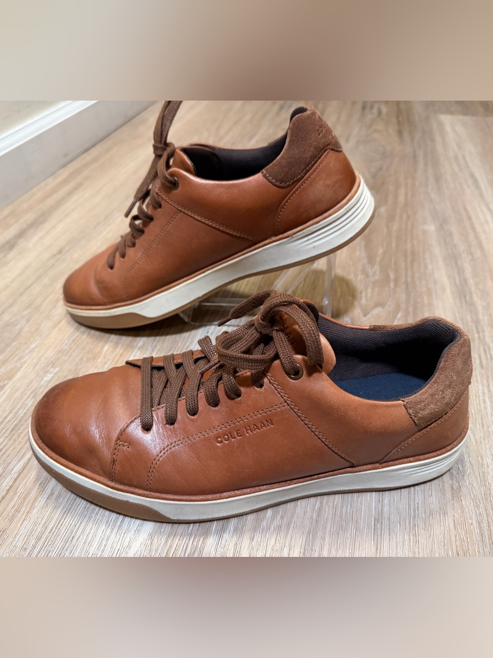 Cole Haan Grand Men’s Leather Sneakers Size 10.5 Brown New no Box
